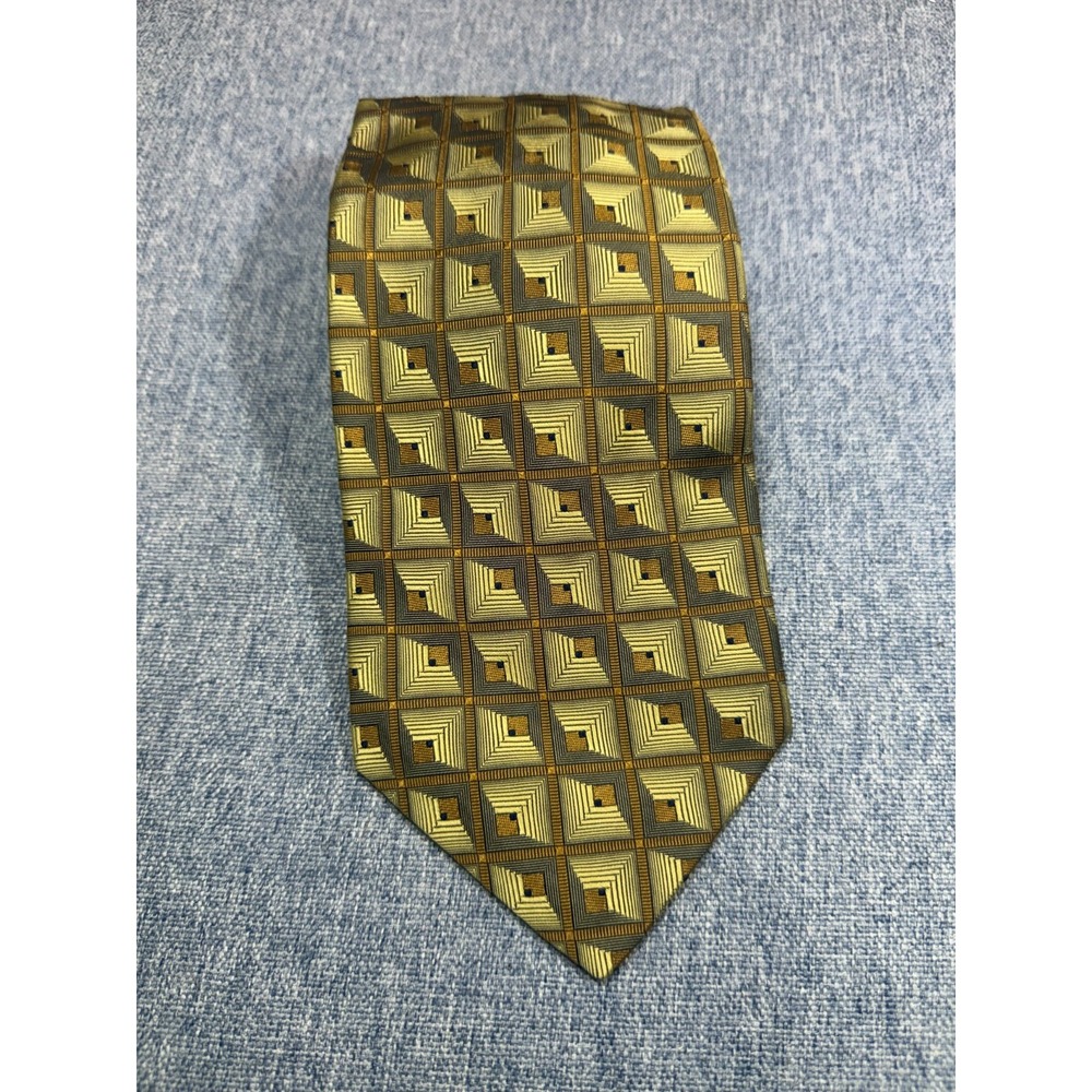 Vintage ROBERT TALBOTT BEST OF CLASS 100% SILK Gold TIE